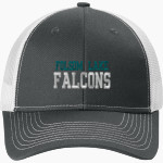 Folsom Lake Falcons Port Authority Snapback Ponytail Trucker Cap Front Thumbnail