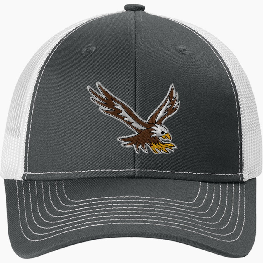 Evergreen Lutheran Eagles Port Authority Snapback Ponytail Trucker Cap