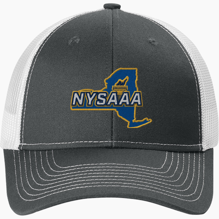 New York State Athletic Administrators Association <span class="pdp-name-mascot">New York State Athletic Administrators Association</span> Port Authority Snapback Ponytail Trucker Cap
