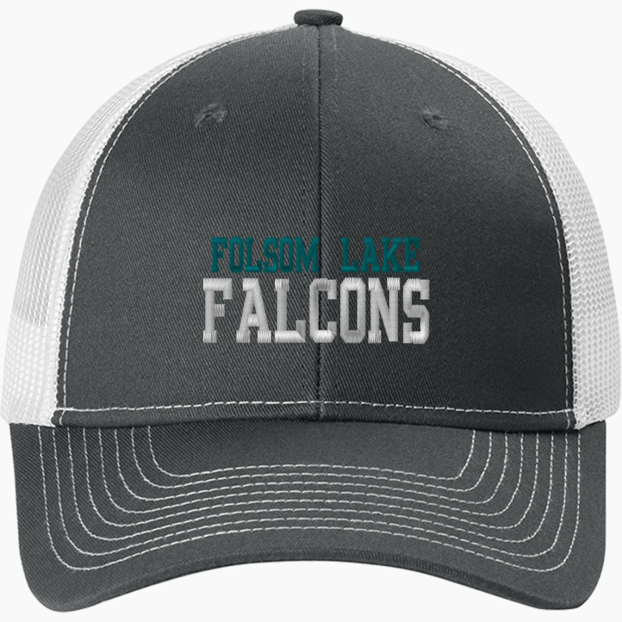 Folsom Lake Falcons Port Authority Snapback Ponytail Trucker Cap