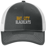 <span class="pdp-name-mascot">Bay City Blackcats</span> Port Authority Snapback Ponytail Trucker Cap Front Thumbnail
