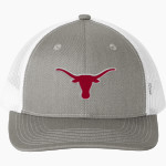 DOVER HIGH SCHOOL LONGHORNS Port Authority Snapback Ponytail Trucker Cap Front Thumbnail