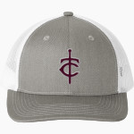 Trinity Warriors Port Authority Snapback Ponytail Trucker Cap Front Thumbnail