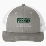 Bishop Feehan Shamrocks <span class="pdp-name-mascot">Bishop Feehan Shamrocks</span> Port Authority Snapback Ponytail Trucker Cap Front Thumbnail