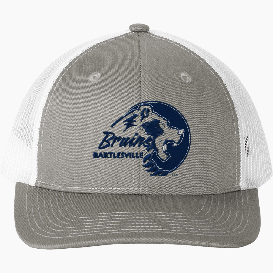 BARTLESVILLE HIGH SCHOOL BRUINS <span class="pdp-name-mascot">BARTLESVILLE BRUINS</span> Port Authority Snapback Ponytail Trucker Cap