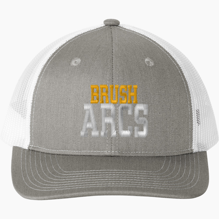 Brush Arcs Port Authority Snapback Ponytail Trucker Cap