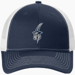Lawrence University Vikings Online Store <span class="pdp-name-mascot">Lawrence</span> Port Authority Snapback Ponytail Trucker Cap Front Thumbnail