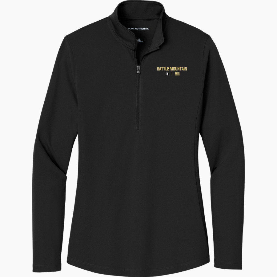 BATTLE MOUNTAIN HIGH SCHOOL HUSKIES <span class="pdp-name-mascot">BATTLE MOUNTAIN HUSKIES</span> Port Authority Women's Dry Zone UV 1/4-Zip Pullover