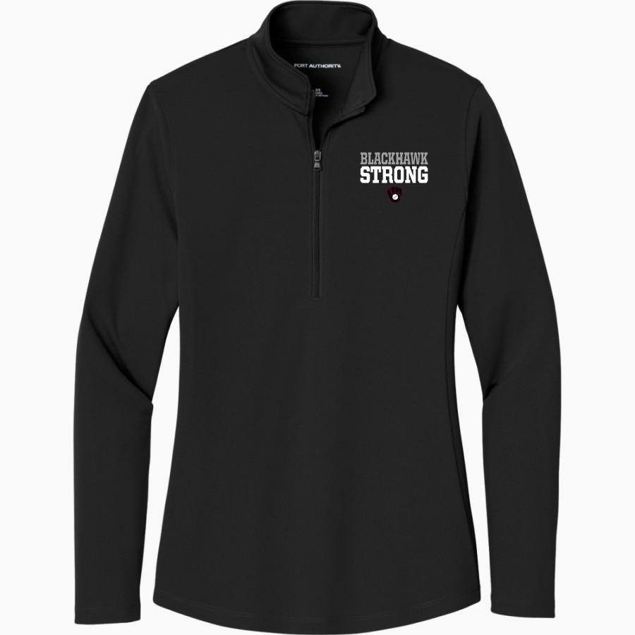 Moline Blackhawks Blackhawks <span class="pdp-name-mascot">Moline Blackhawks Blackhawks</span> Port Authority Women's Dry Zone UV 1/4-Zip Pullover