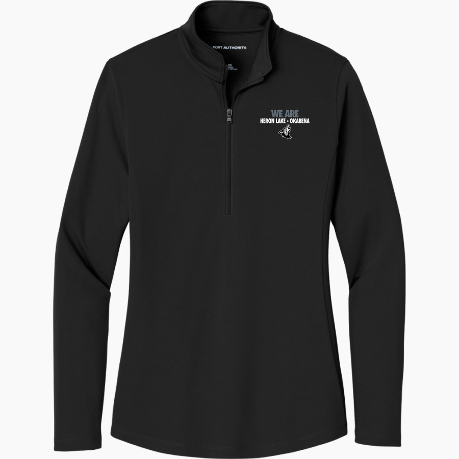 HERON LAKE-OKABENA Coyotes <span class="pdp-name-mascot">HERON LAKE - OKABENA Coyotes</span> Port Authority Women's Dry Zone UV 1/4-Zip Pullover