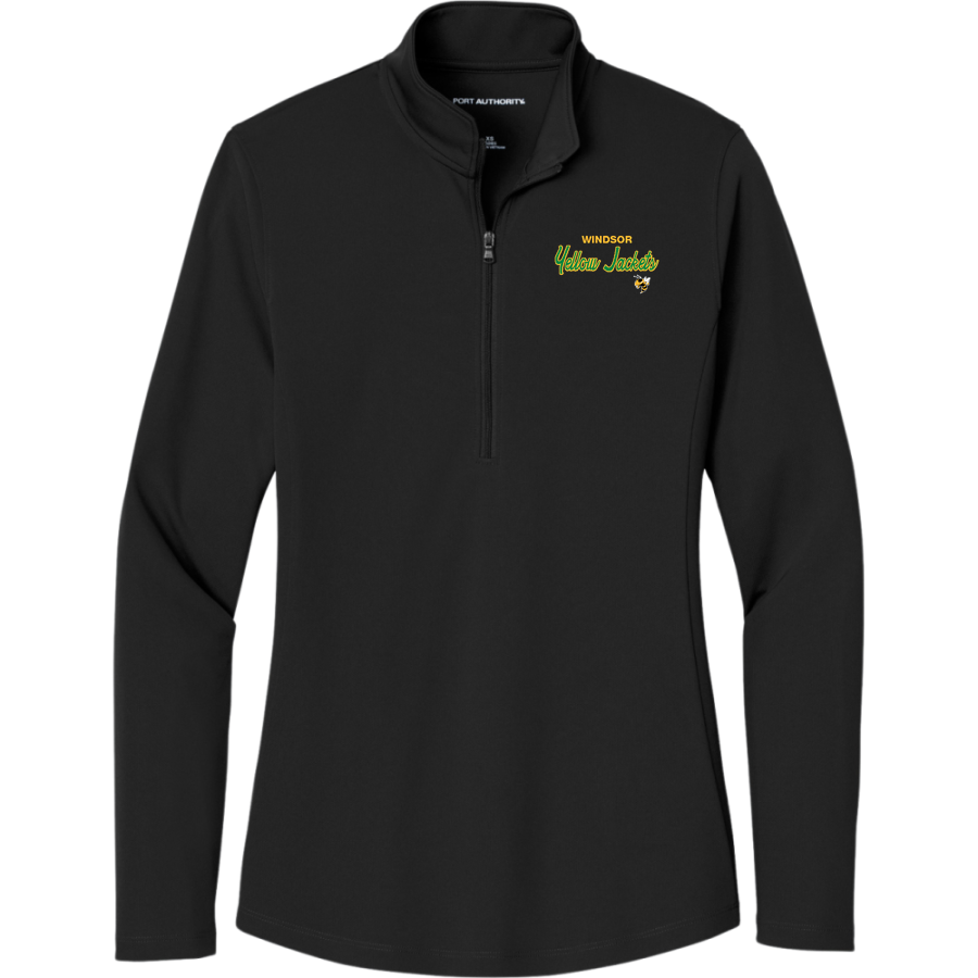 WINDSOR HIGH SCHOOL YELLOW JACKETS <span class="pdp-name-mascot">WINDSOR YELLOW JACKETS</span> Port Authority Women's Dry Zone UV 1/4-Zip Pullover