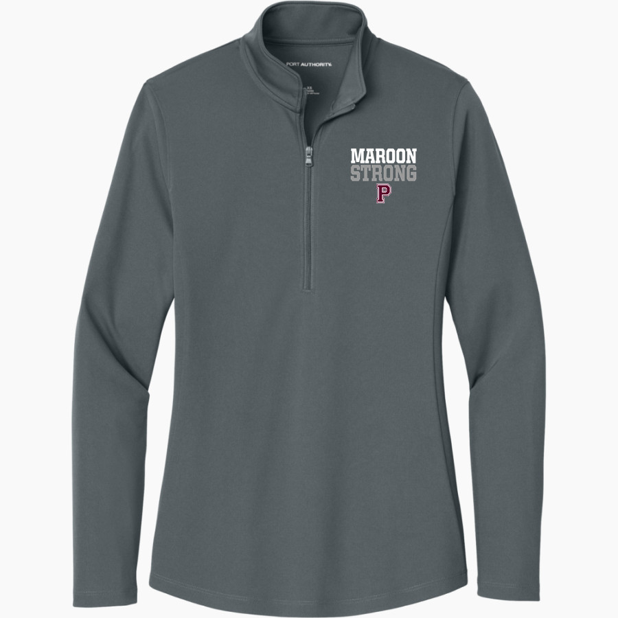 PERRY HIGH SCHOOL MAROONS <span class="pdp-name-mascot">PERRY MAROONS</span> Port Authority Women's Dry Zone UV 1/4-Zip Pullover