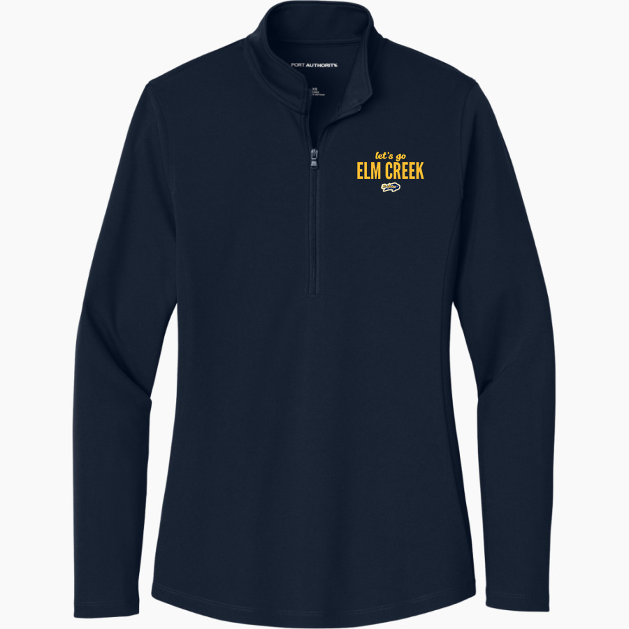 Elm Creek Buffaloes <span class="pdp-name-mascot">Elm Creek Buffaloes</span> Port Authority Women's Dry Zone UV 1/4-Zip Pullover