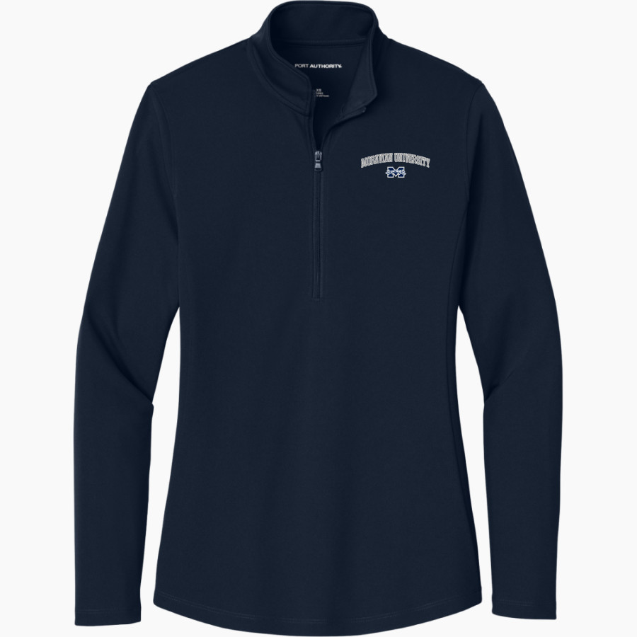 Moravian University Greyhounds <span class="pdp-name-mascot">Moravian University Greyhounds</span> Port Authority Women's Dry Zone UV 1/4-Zip Pullover