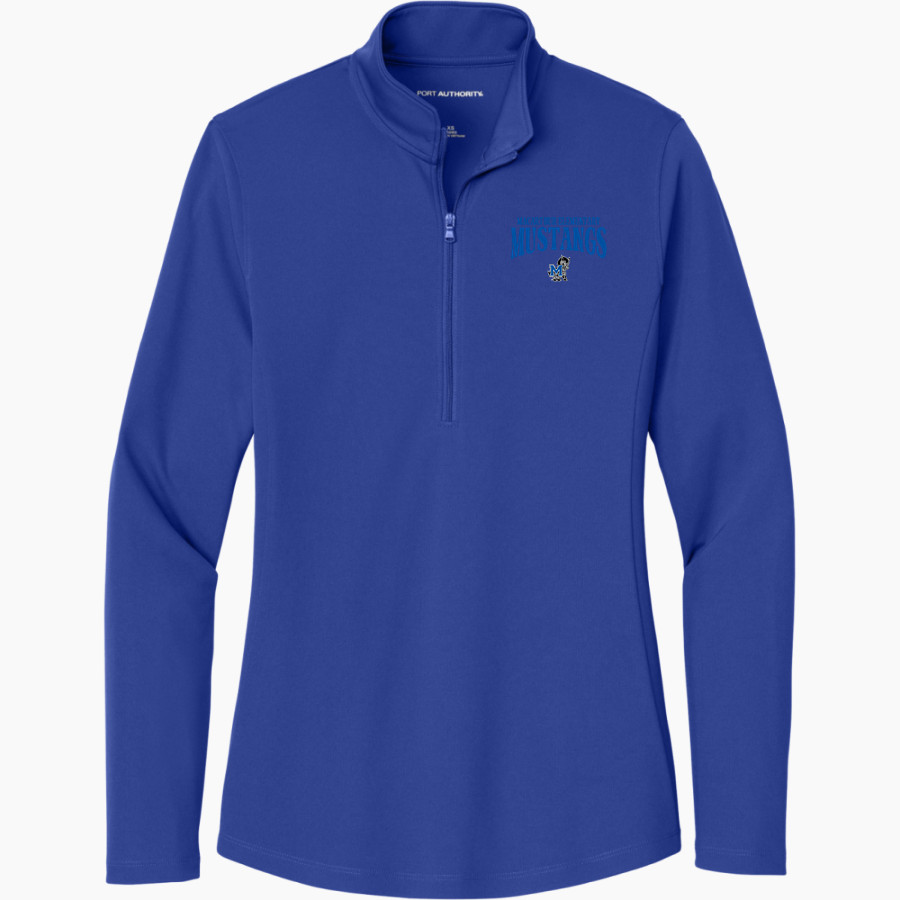 MacArthur Elementary Mustangs <span class="pdp-name-mascot">McArthur Elementary</span> Port Authority Women's Dry Zone UV 1/4-Zip Pullover