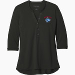 CROW HIGH SCHOOL Cougars Online Store <span class="pdp-name-mascot">CROW COUGARS</span> Port Authority Women's UV Choice Pique Henley Front Thumbnail