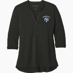 LEETONIA HIGH SCHOOL BEARS Port Authority Women's UV Choice Pique Henley Front Thumbnail