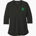 BIGGS HIGH SCHOOL WOLVERINES <span class="pdp-name-mascot">BIGGS WOLVERINES</span> Port Authority Women's UV Choice Pique Henley Front Thumbnail