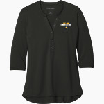 Washington Local Schools Online Store <span class="pdp-name-mascot">WHITMER PANTHERS</span> Port Authority Women's UV Choice Pique Henley Front Thumbnail