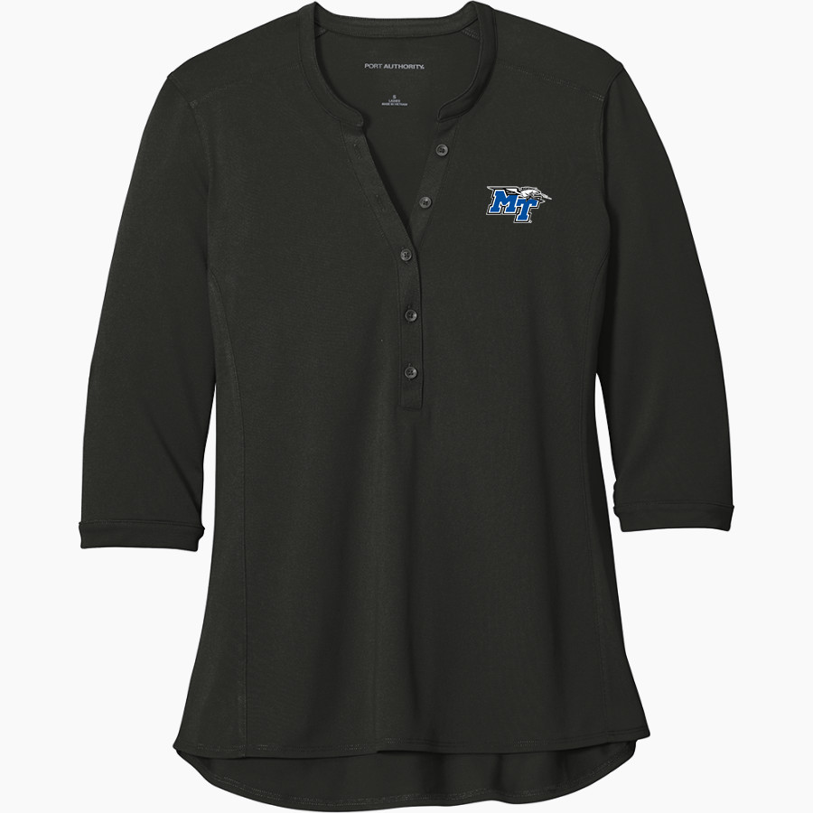 MTSU Blue Raiders <span class="pdp-name-mascot">MTSU Blue Raiders</span> Port Authority Women's UV Choice Pique Henley