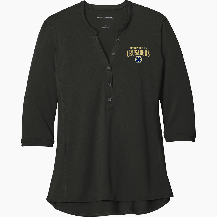 Bishop Heelan Crusaders <span class="pdp-name-mascot">Bishop HC</span> Port Authority Women's UV Choice Pique Henley