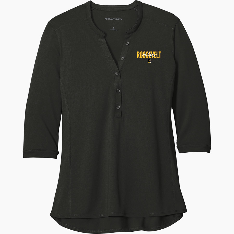 Roosevelt Roughriders <span class="pdp-name-mascot">Roosevelt Riders</span> Port Authority Women's UV Choice Pique Henley