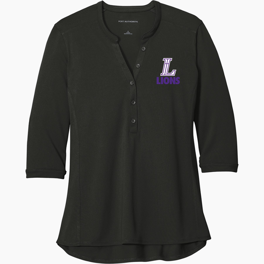 LUHI Lions <span class="pdp-name-mascot">Lutheran Lions</span> Port Authority Women's UV Choice Pique Henley