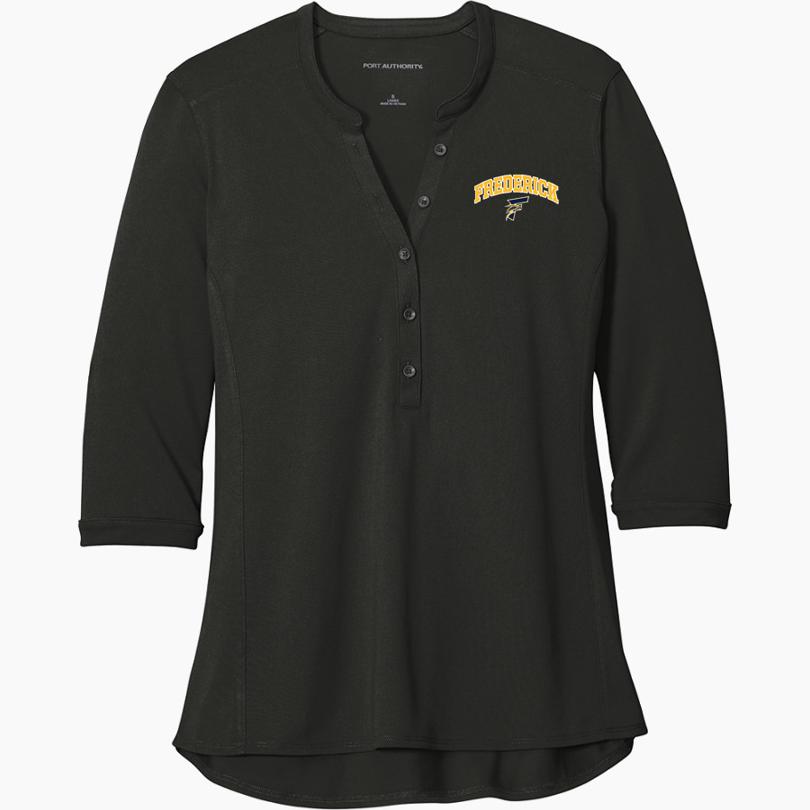 FREDERICK HIGH SCHOOL GOLDEN EAGLES <span class="pdp-name-mascot">FREDERICK GOLDEN EAGLES</span> Port Authority Women's UV Choice Pique Henley