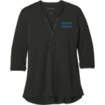 DIME BOX HIGH SCHOOL LONGHORNS <span class="pdp-name-mascot">DIME BOX LONGHORNS</span> Port Authority Women's UV Choice Pique Henley Front Thumbnail