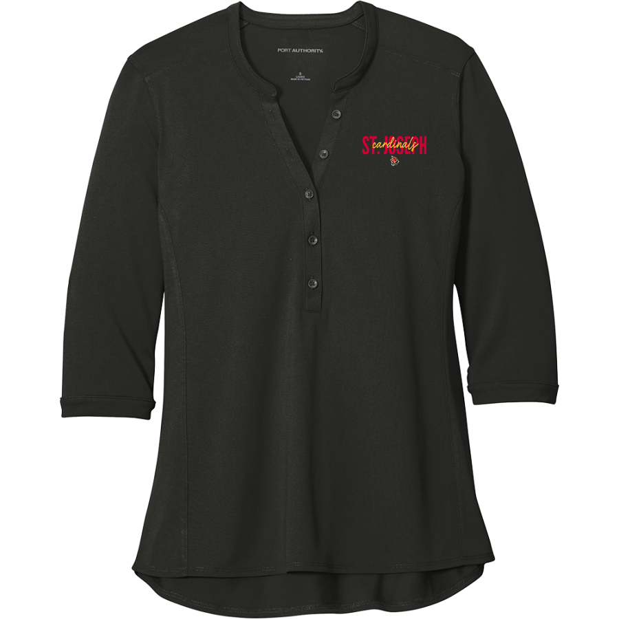 St. Joseph Cardinals <span class="pdp-name-mascot">Saint Joseph Cardinals</span> Port Authority Women's UV Choice Pique Henley