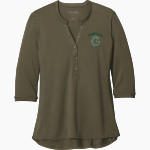 Farmington Glen Aquatic Club Port Authority Women's UV Choice Pique Henley Front Thumbnail