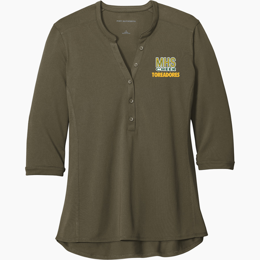 Monterey Toreadores <span class="pdp-name-mascot">Monterey Toreadores</span> Port Authority Women's UV Choice Pique Henley
