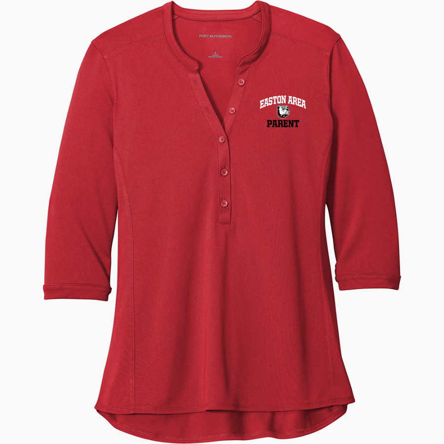 EASTON AREA HIGH SCHOOL RED ROVERS Port Authority Women's UV Choice Pique Henley