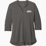 Baruch Bearcats <span class="pdp-name-mascot">Baruch Bearcats</span> Port Authority Women's UV Choice Pique Henley Front Thumbnail