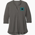 Gotham Tech Gargoyles <span class="pdp-name-mascot">Gotham Tech High School Gargoyles</span> Port Authority Women's UV Choice Pique Henley Front Thumbnail