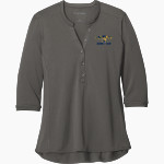THE COLLEGE OF NEW JERSEY LIONS <span class="pdp-name-mascot">THE COLLEGE OF NEW JERSEY LIONS</span> Port Authority Women's UV Choice Pique Henley Front Thumbnail