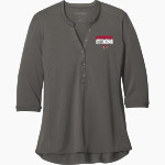 Eleva-Strum Cardinals <span class="pdp-name-mascot">Eleva-Strum Cardinals</span> Port Authority Women's UV Choice Pique Henley Front Thumbnail