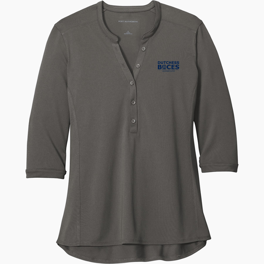 Dutchess BOCES <span class="pdp-name-mascot">Dutchess County BOCES</span> Port Authority Women's UV Choice Pique Henley