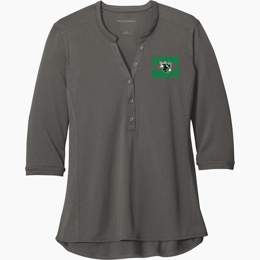 WEEKI WACHEE HIGH SCHOOL HORNETS <span class="pdp-name-mascot">WEEKI WACHEE HORNETS</span> Port Authority Women's UV Choice Pique Henley