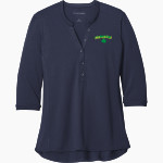 St. Patrick of Heatherdowns Irish <span class="pdp-name-mascot">St. Patrick of Heatherdowns Irish</span> Port Authority Women's UV Choice Pique Henley Front Thumbnail