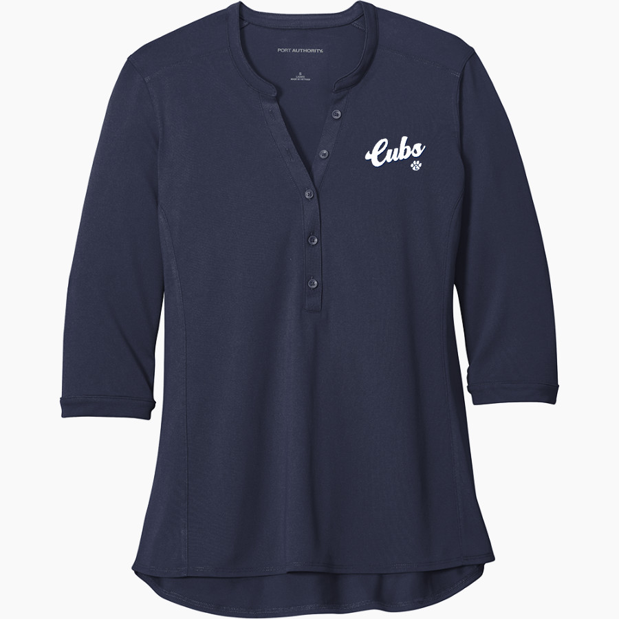 LOYOLA HIGH SCHOOL CUBS <span class="pdp-name-mascot">LOYOLA CUBS</span> Port Authority Women's UV Choice Pique Henley