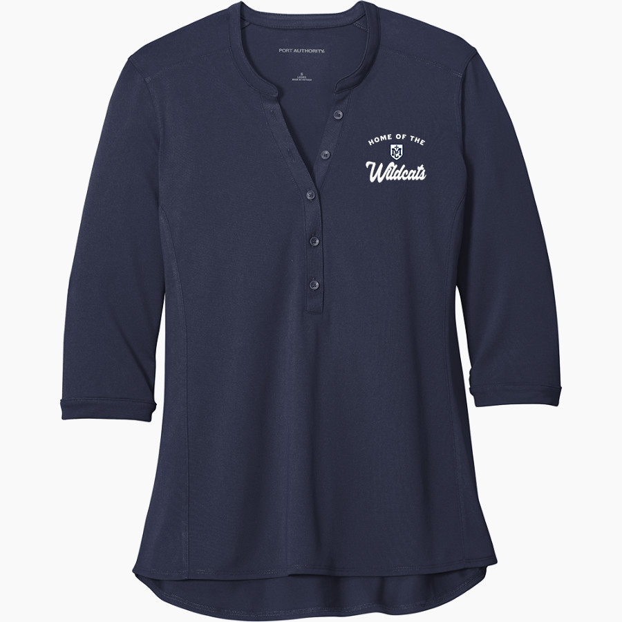 Marin Catholic Wildcats <span class="pdp-name-mascot">Marin Catholic Wildcats</span> Port Authority Women's UV Choice Pique Henley