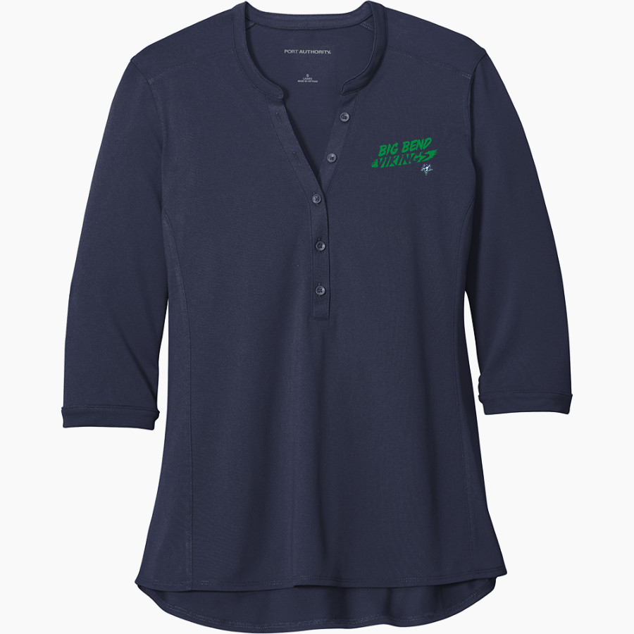 Big Bend Vikings <span class="pdp-name-mascot">Big Bend Vikings</span> Port Authority Women's UV Choice Pique Henley