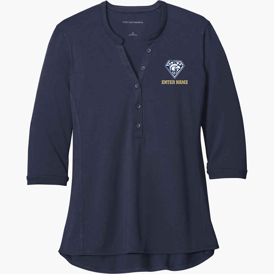 Akins Eagles <span class="pdp-name-mascot">Akins Eagles</span> Port Authority Women's UV Choice Pique Henley