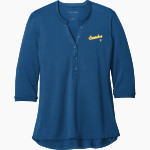 Madonna Crusaders <span class="pdp-name-mascot">Madonna Crusaders</span> Port Authority Women's UV Choice Pique Henley Front Thumbnail