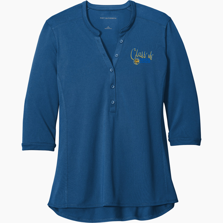 Cleveland Stars <span class="pdp-name-mascot">Cleveland Elementary School Stars</span> Port Authority Women's UV Choice Pique Henley