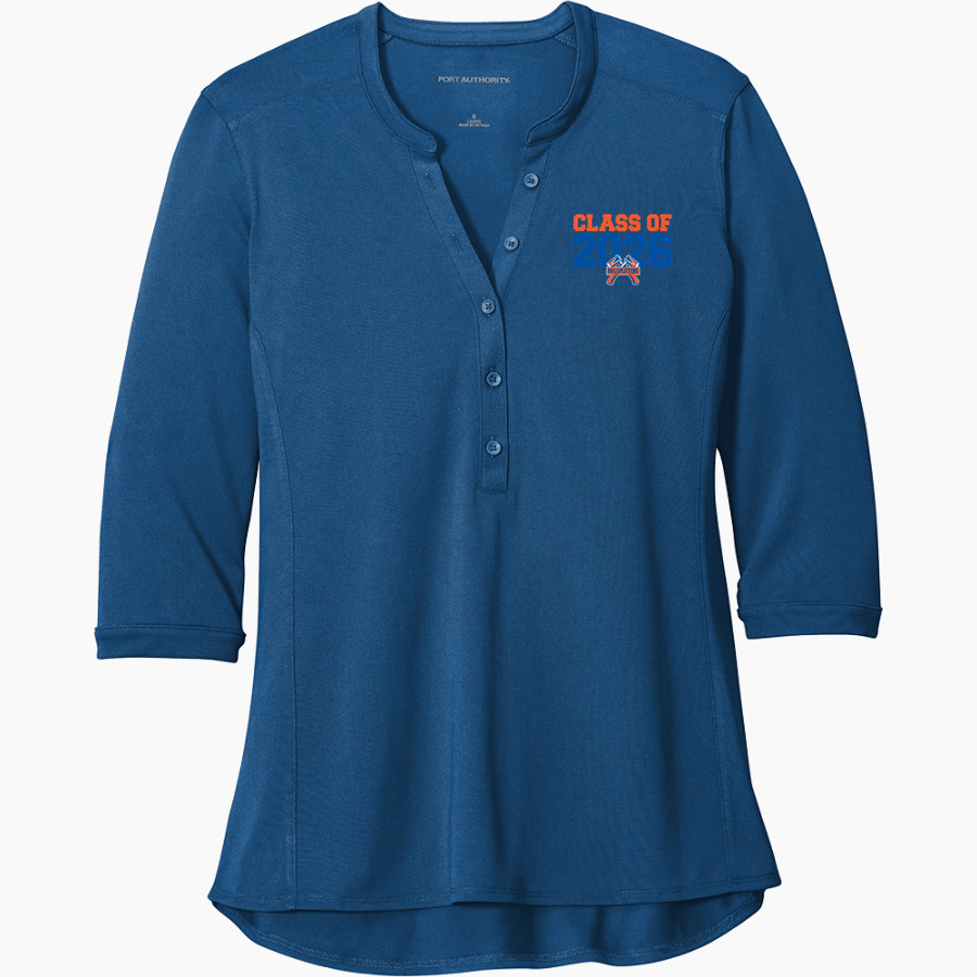 LINCOLN PARK HIGH SCHOOL RAILSPLITTERS <span class="pdp-name-mascot">LINCOLN PARK RAILSPLITTERS</span> Port Authority Women's UV Choice Pique Henley