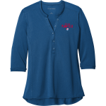 Plainfield Quakers <span class="pdp-name-mascot">Plainfield Quakers</span> Port Authority Women's UV Choice Pique Henley Front Thumbnail