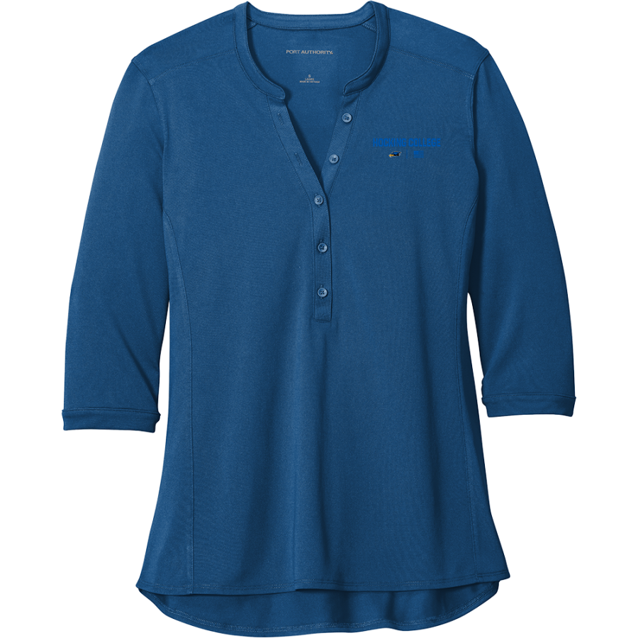 Hocking Hawks <span class="pdp-name-mascot">Hocking College Hawks</span> Port Authority Women's UV Choice Pique Henley