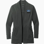 BRUNSWICK ATHLETIC FOUNDATION GO BIG BLUE <span class="pdp-name-mascot">BRUNSWICK BLUE DEVILS</span> Port Authority Women's Microterry Cardigan Front Thumbnail